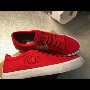 Champion Mens Fringe LO Red Shoes Sneakers Sz 12